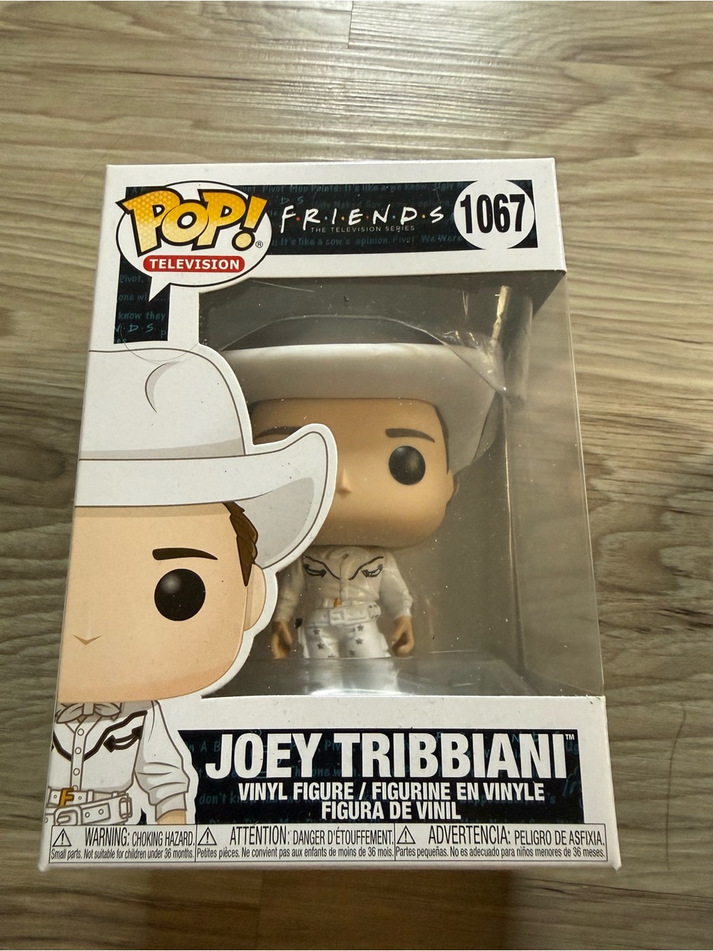Funko Friends Joey Tribbiani Pop! Figure in White  Cowboy Outfit. #1067 in box